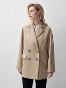 Укороченное двубортное пальто POMPA арт.1013257p10007