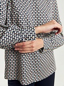 Блуза из тенселя с воротником-стойкой и разрезами по бокам POMPA арт.1148870id1390