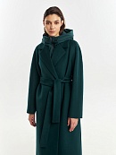 Пальто с мембраной, утеплённой спинкой и съёмным капюшоном POMPA арт.1011168p90842