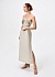 Летняя юбка макси из 100% хлопка с разрезами POMPA арт.6122330ql0405