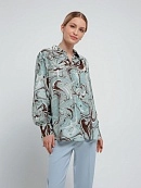 Свободная классическая блуза с абстрактным принтом арт.3148280nl0590 купить в интернет-магазине Pompa